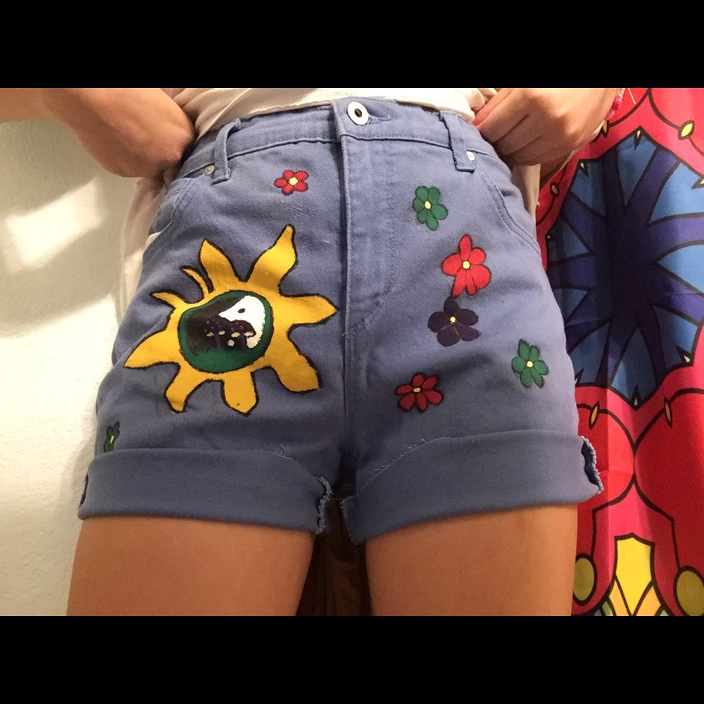 Hand painted shorts
